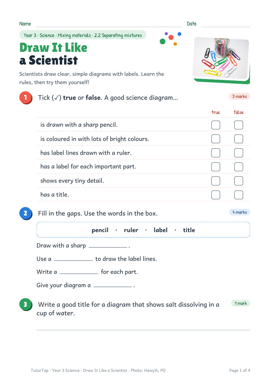 First page of Draw It Like a Scientist
