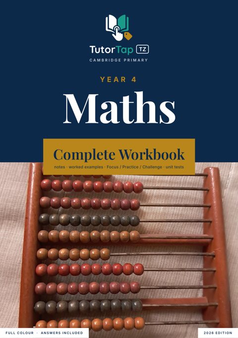 Cover of the TutorTap Year 4 complete workbook